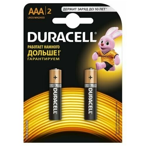 Duracell 5006609 Алкалиновая батарейка типа AAA LR03 / MN 2400 LR03-2BL BASIC CN (6шт) (арт. Б0026812) 