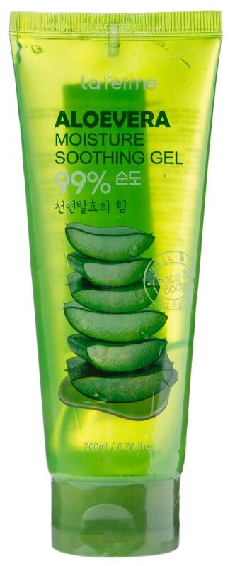 Гель с алоэ вера FarmStay La Ferme Aloe Vera Moisture Soothing Gel увлажняющий и смягчающий, 200 мл