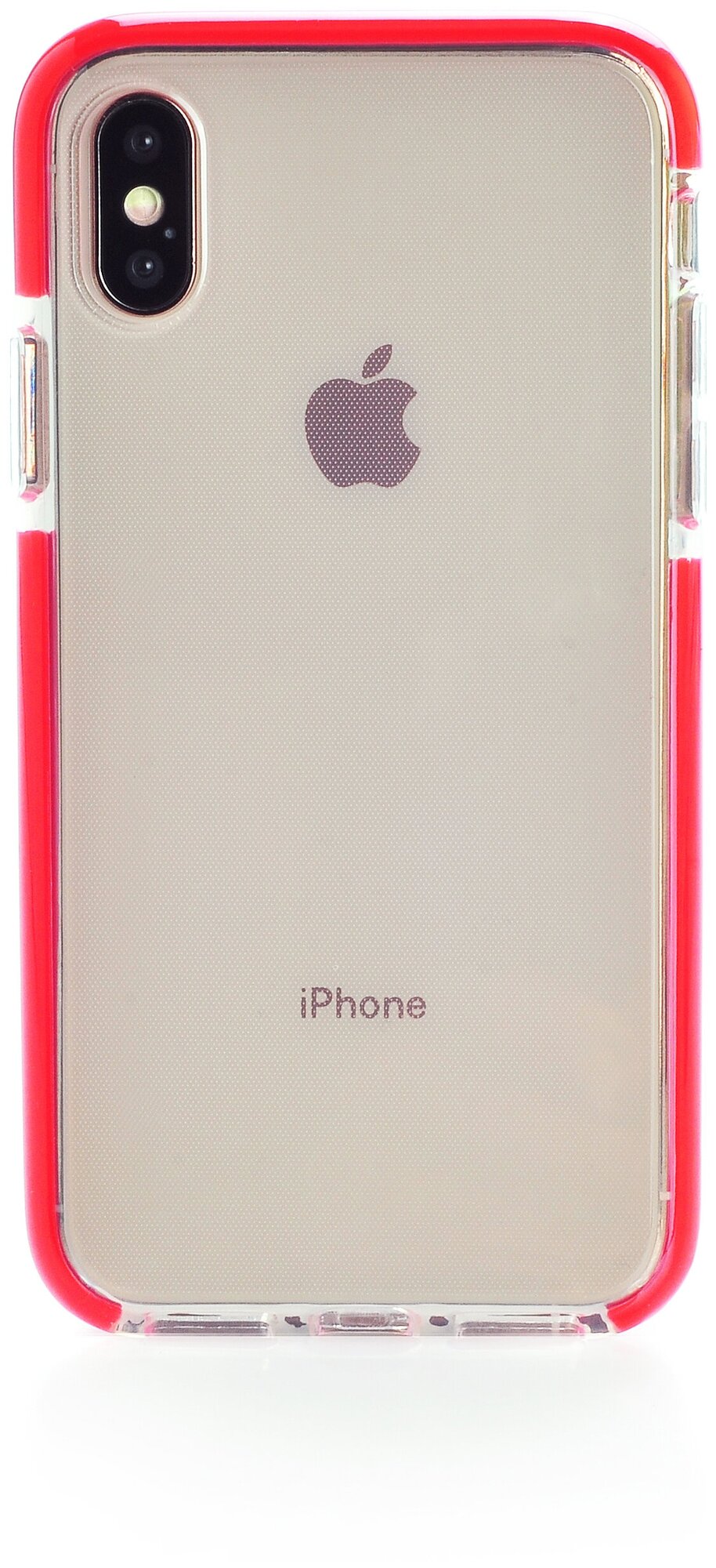Чехол накладка Gurdini Crystal Ice 906176 силикон противоударный для Apple iPhone X/XS 5.8",906176, красный