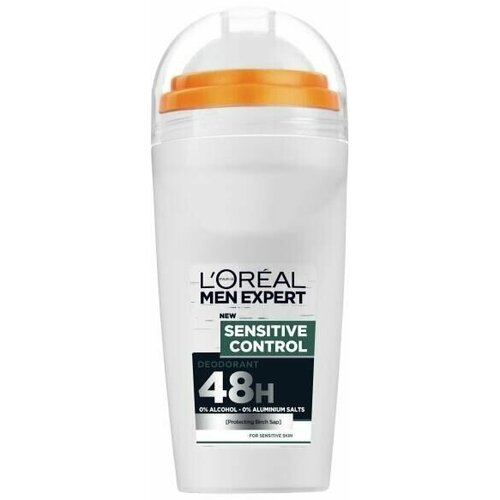 Шариковый антиперспирант L'Oral Paris Men Expert Sensitive Control 48H Deo Roll-On 50 мл (из Финляндии)