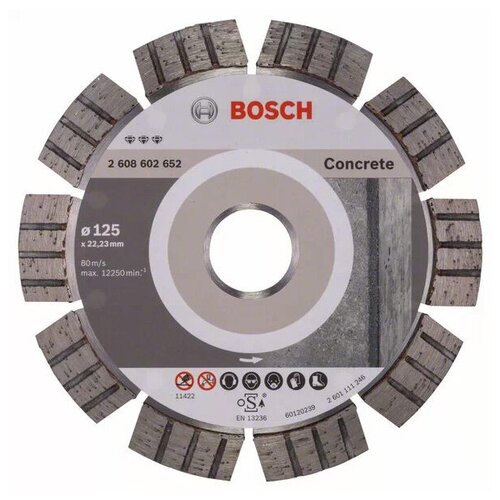 фото Диск алмазный отрезной bosch best for concrete 2608602652, 125 мм 1 шт.