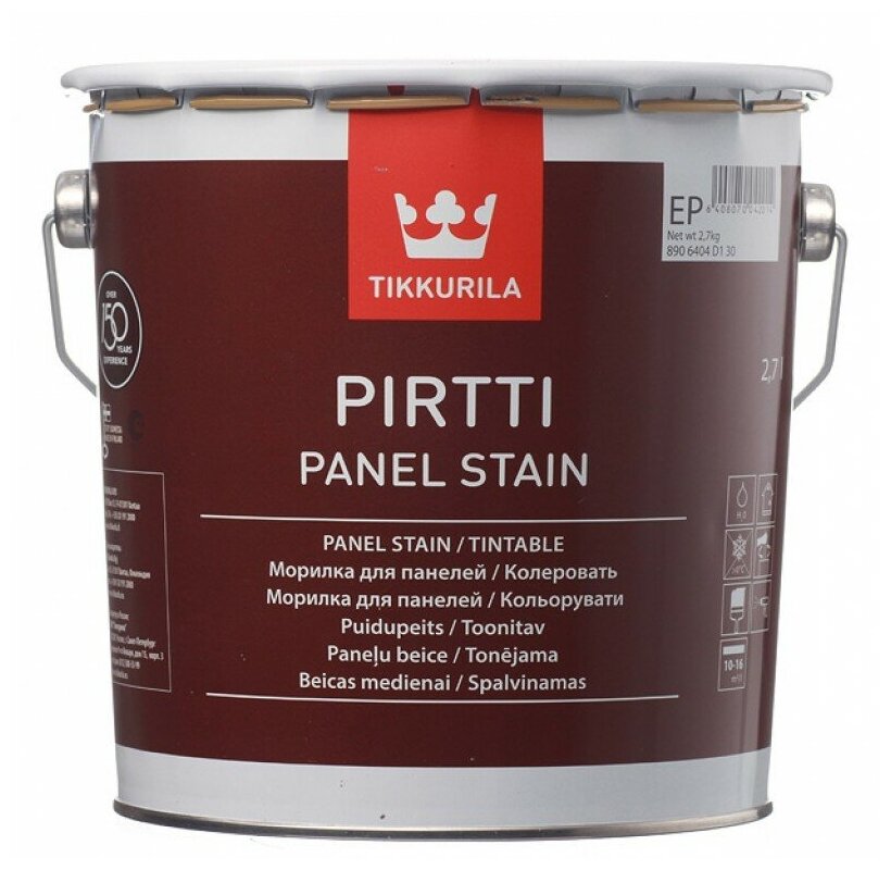 Tikkurila морилка Pirtti, 0.9 кг, 0.9 л, EP