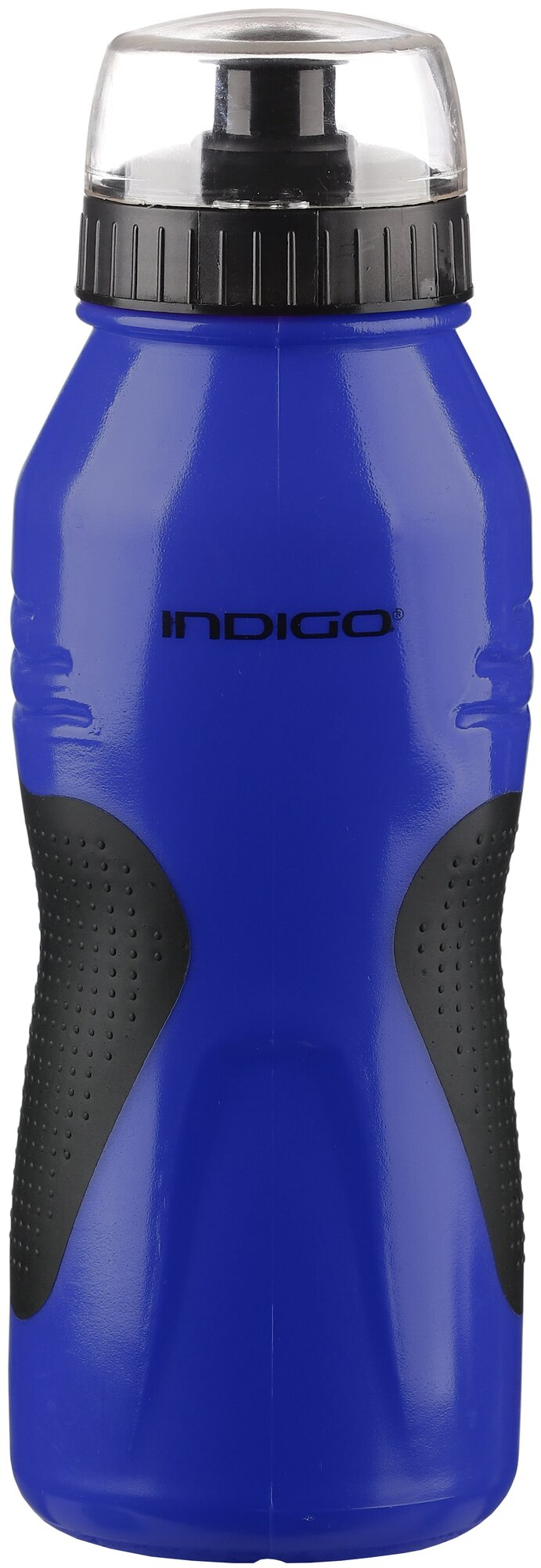 Вело Фляга INDIGO COMFORT с защитой от пыли антискользящая IN037 Сине-черный 600 мл