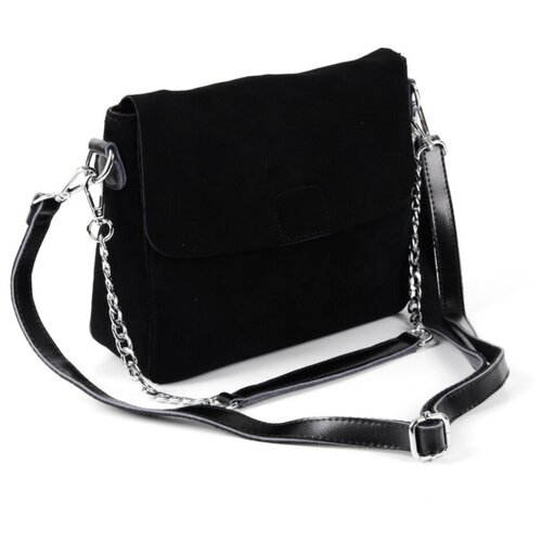 фото Женская кожаная сумка 08835 блек fuzi house