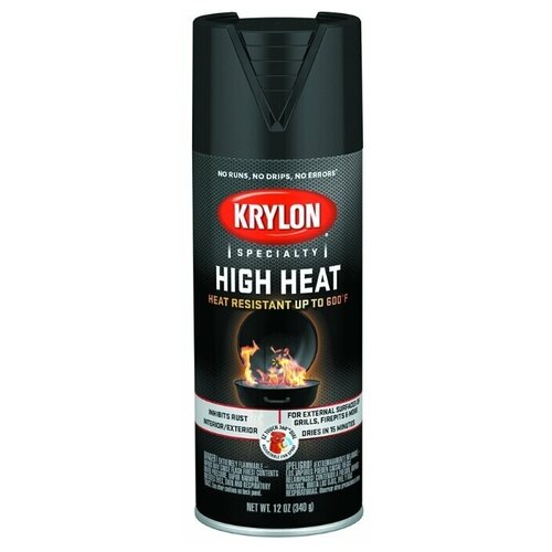Аэрозольная термостойкая краска до 350°С KRYLON Specialty High Heat 340 г K01618777 K01618777 Чёрный матовый