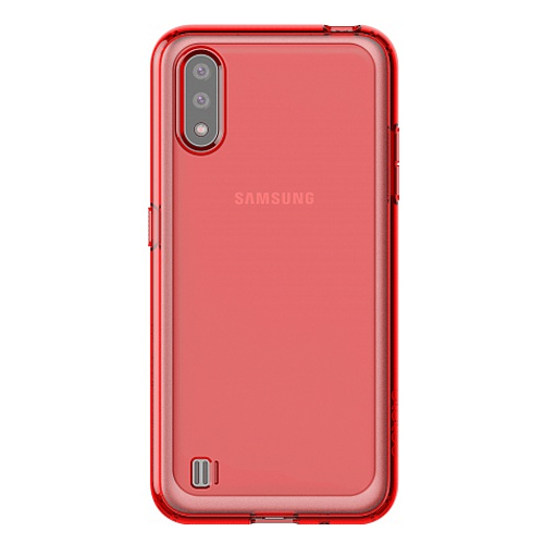 Накладка силикон Araree M Cover для Samsung Galaxy M01 M015 2020 Красный