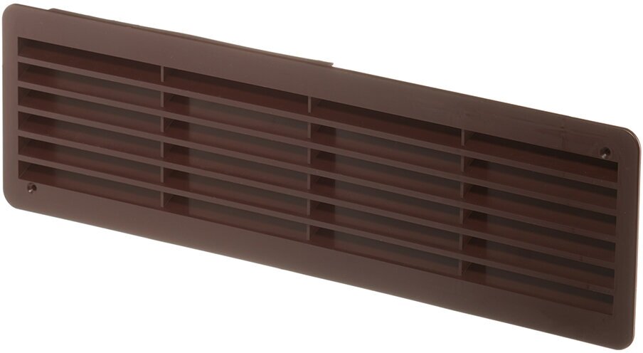 Решетка вентиляционная полипропиленовая переточная ERA 450х131 мм коричневая (2 шт.)