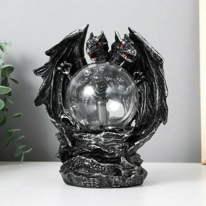 Плазменный шар "Двуглавый дракон" 21 10 12 см