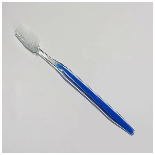 Зубная щётка, 17,5 см, цвет прозрачный/синий подставка для зубных щёток joli пластик цвет снежно белый