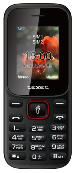 Мобильный телефон teXet TM-128 Чёрный