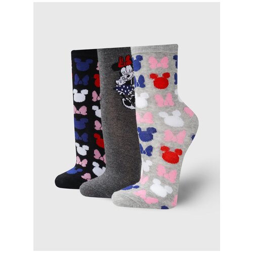 фото Набор носков, 3 пары твое a7159 размер ones, мультицвет, women