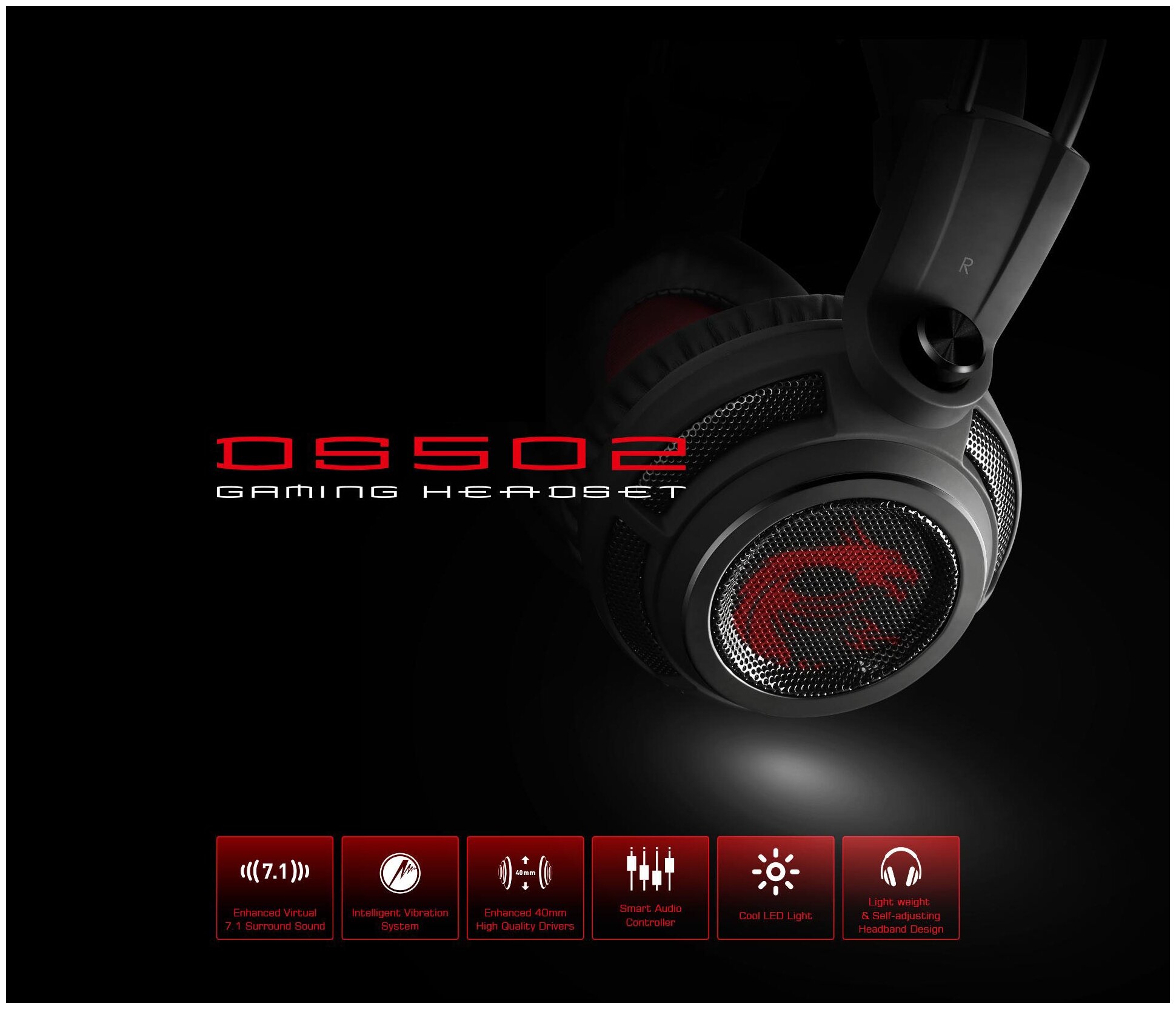 Компьютерная гарнитура MSI DS502 GAMING HEADSET