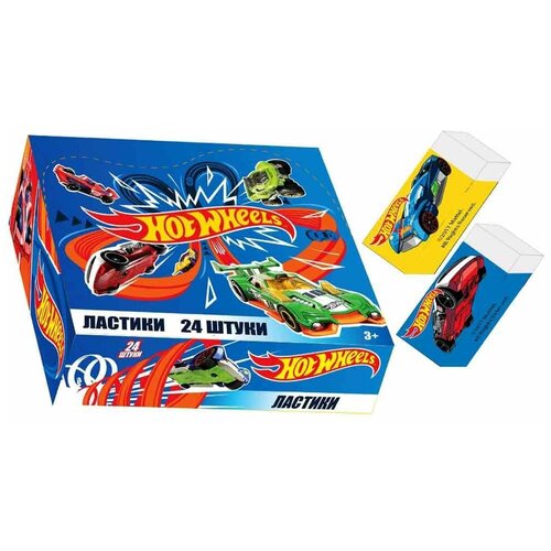 CENTRUM Ластик Hot Wheels, 24 шт. ассорти 24