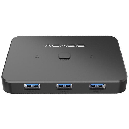 Коммутатор Acasis QH001 3x1 KVM Switcher Box Splitter 4K 60HZ HDMI-compatible Switch 3 In1 Out Black 4485₽