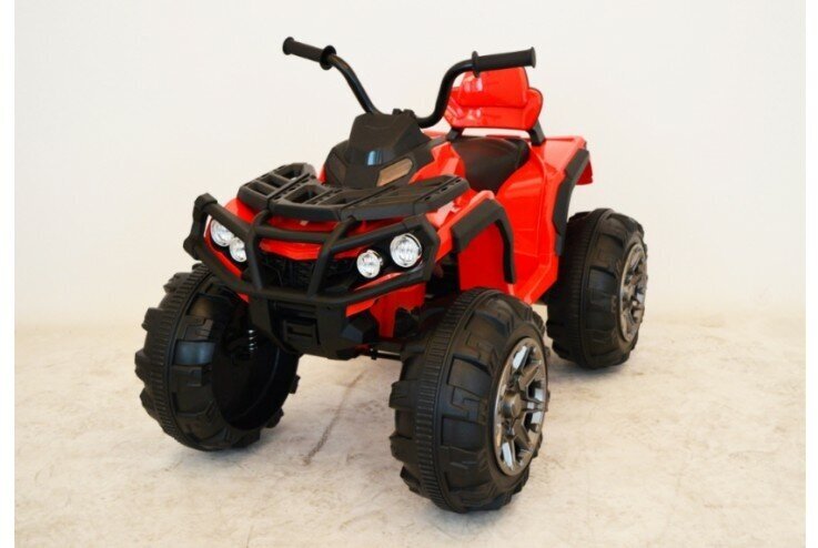 Детский электромобиль квадроцикл Grizzly с пультом управления (задний привод, 12V) - красный