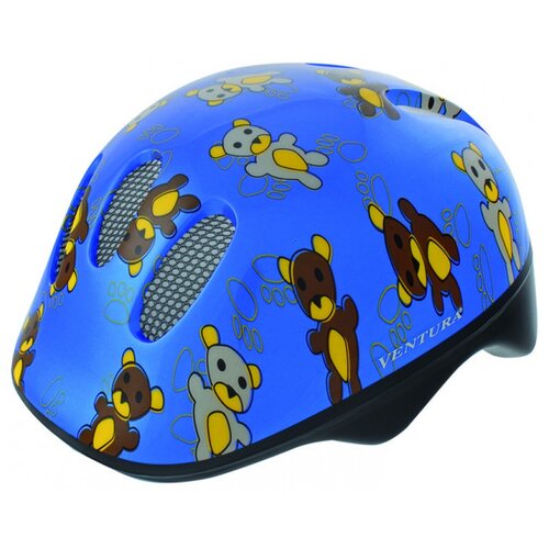 Шлем . детский/подростк. 5-734072 с сеточкой 6 отверстий 48-52см TEDDY/голубой M-WAVE