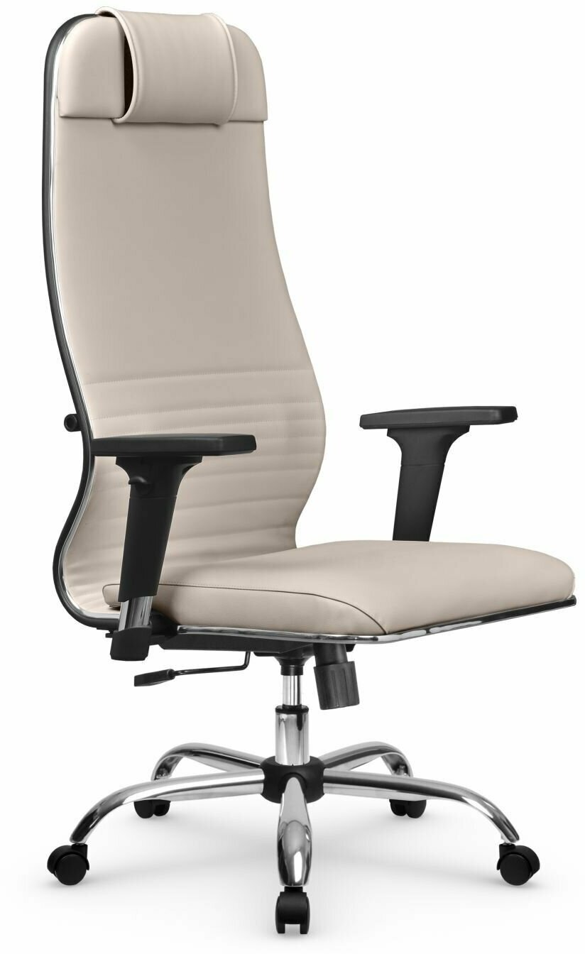 Компьютерное офисное кресло Metta L 1m 38К2/2D MPES, Топган, осн. 17833, Светло-бежевое