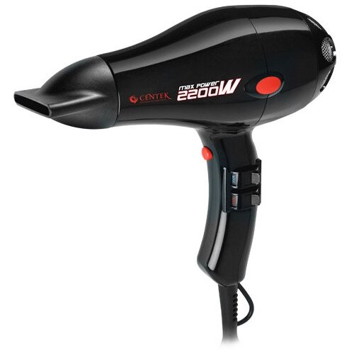 ФЕН для волос 2200ВТ 2 РЕЖ СК 3 РЕЖ темп ХОЛ обдув концентр профессионал черн CENTEK 389500₽