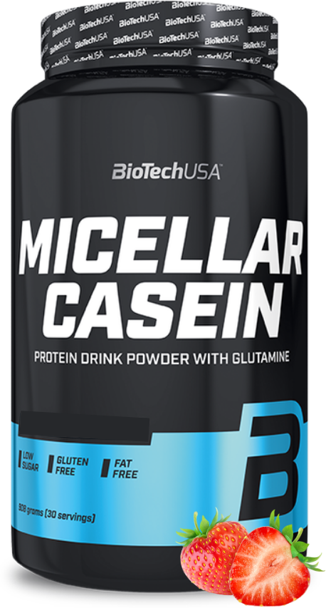 BioTechUSA Micellar Casein 908 гр, клубника