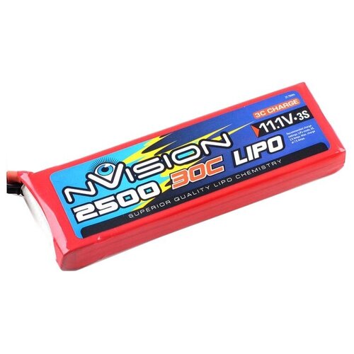 Аккумулятор NVISION Li-Po 11.1V (3s) 2500mAh 30C Deans plug Soft Case