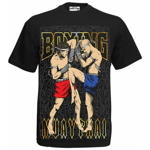 Футболка Born to be Muaythai, размер 46, черный