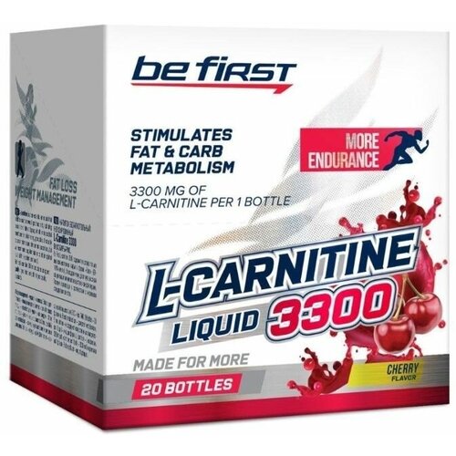 Л карнитин Be First L-carnitine 3300 20 ампул (Вишня) be first l carnitine 3300 25 мл лесные ягоды