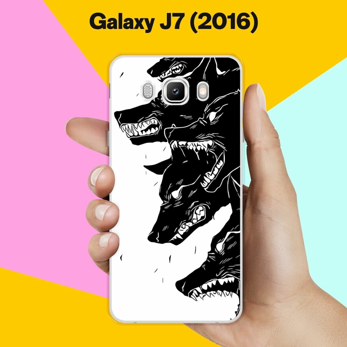 Силиконовый чехол на Samsung Galaxy J7 (2016) Волки / для Самсунг Галакси Джей 7 (2016)