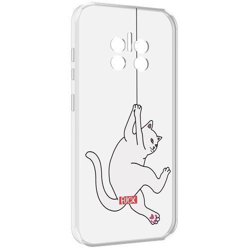 Чехол MyPads котяра-на-веревке для Doogee V11 задняя-панель-накладка-бампер чехол mypads котяра на веревке для umidigi power 5 задняя панель накладка бампер