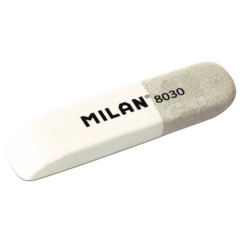Ластик Ластик каучуковый Milan 8030 комбинир. для стирания чернил и графита 7 шт milan ластик drops