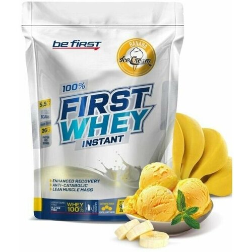 Протеин Be First Whey instant 900 грамм Банановое мороженое