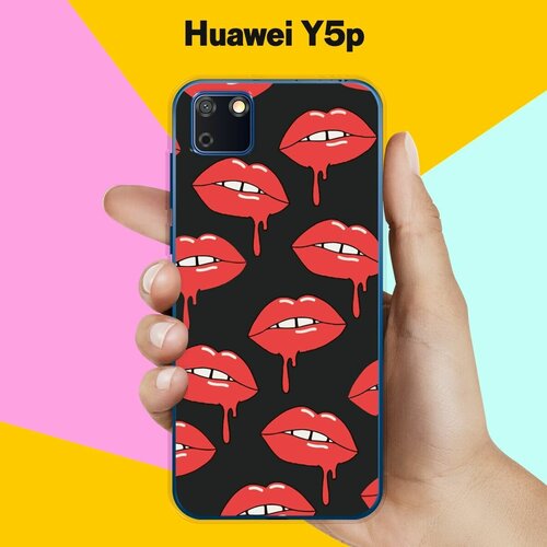 Силиконовый чехол на Huawei Y5p Губы / для Хуавей У5п силиконовый чехол глаза и губы на huawei y5p