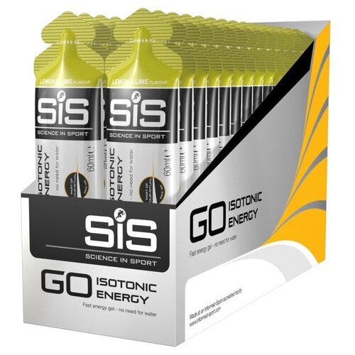 Изотоник Science In Sport GO Isotonic Energy Gels лимон-лайм 1800 г 60 мл энергетический гель углеводный sis go isotonic energy 7х60мл ассорти ананас апельсин вишня лимон тропик смородина яблоко