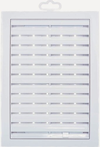 Изображение товара Вентиляционная решетка ERA, 250x180х17мм, пластик, встраиваемая, белая