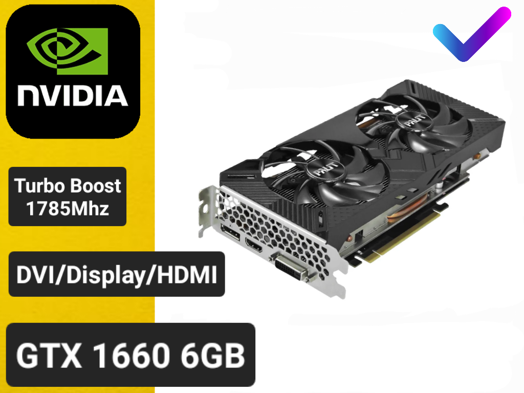 Видеокарта PALIT NVIDIA GeForce GTX 1660 , PA-GTX1660 DUAL 6G, 6ГБ, GDDR5, Ret [ne51660018j9-1161c] - фото №12
