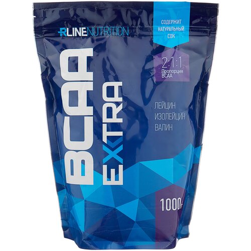 Аминокислота RLINESportNutrition BCAA Extra, яблоко, 1000 гр.