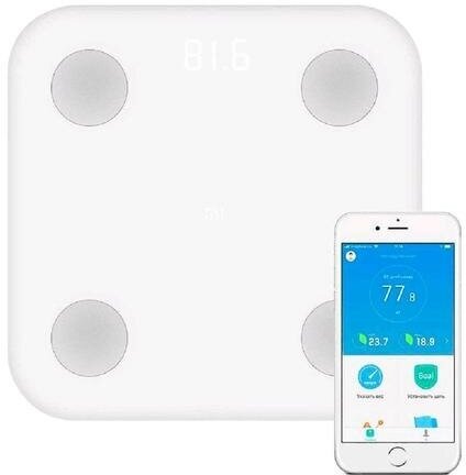 Весы Xiaomi Mi Body Composition Scale 2, электронные, диагностические, до 150 кг, белые