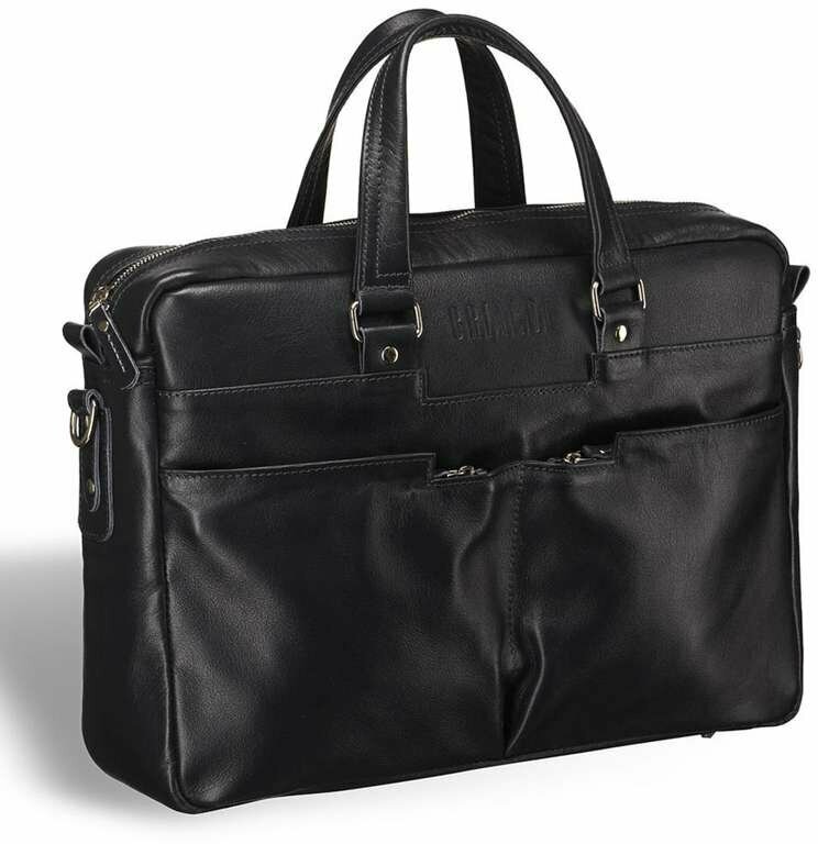Вместительная деловая сумка BRIALDI Lakewood (Лэйквуд) black