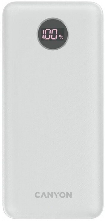 CANYON PB-2002 Power bank 20000mAh Li-poly battery, Input Type-C 5V3A,9V2A,18W , Output Type-C:5V3A,9V2.2A,12V1.5A,20W, Output USBA1/USBA2:5V3A,5V/4