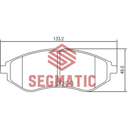 Колодки Тормозные Chevrolet Aveo 08- Перед. SEGMATIC арт. SGBP2622