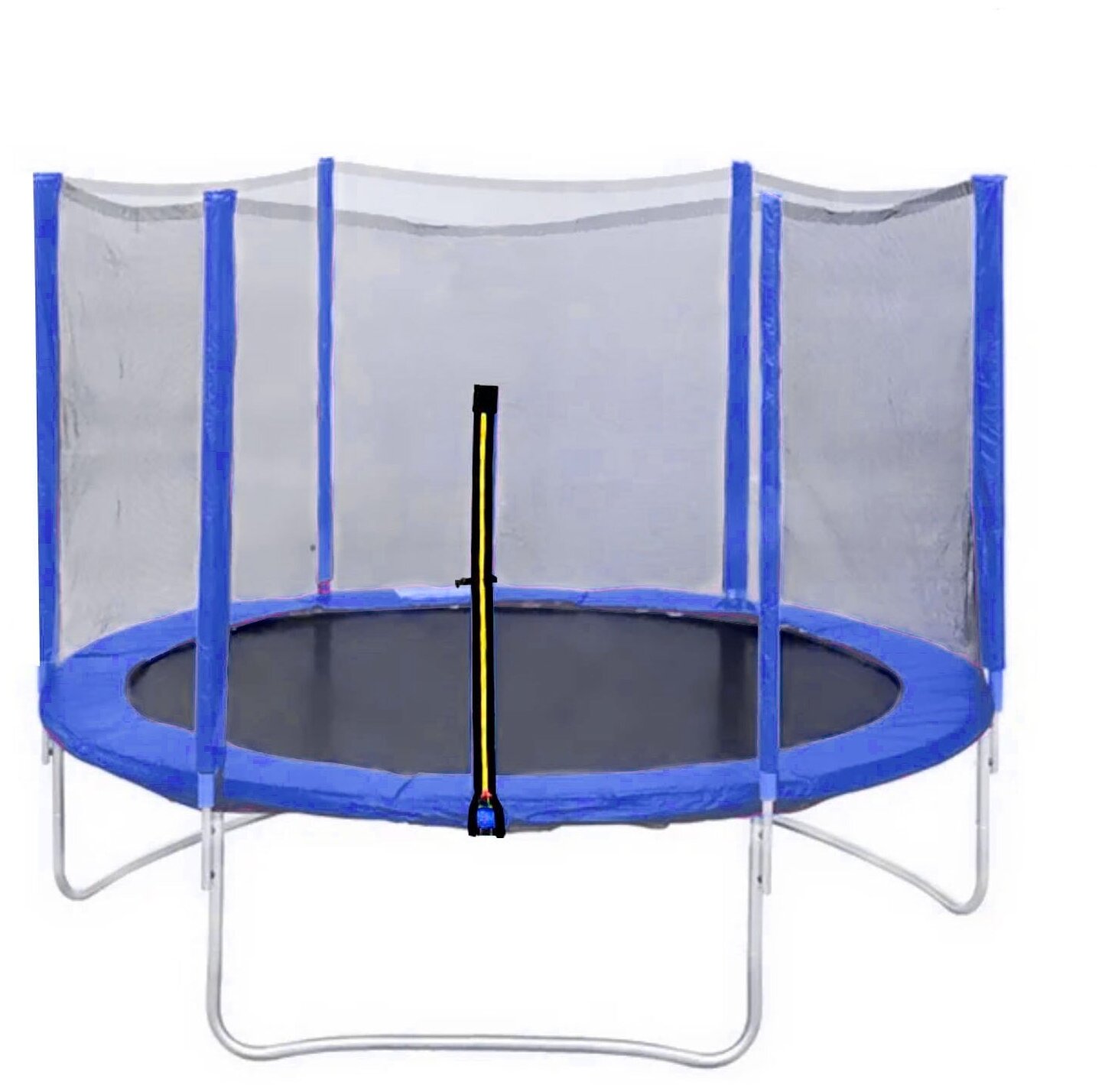 Батут DFC Trampoline Fitness 16ft наружн.сетка, синий (488см)