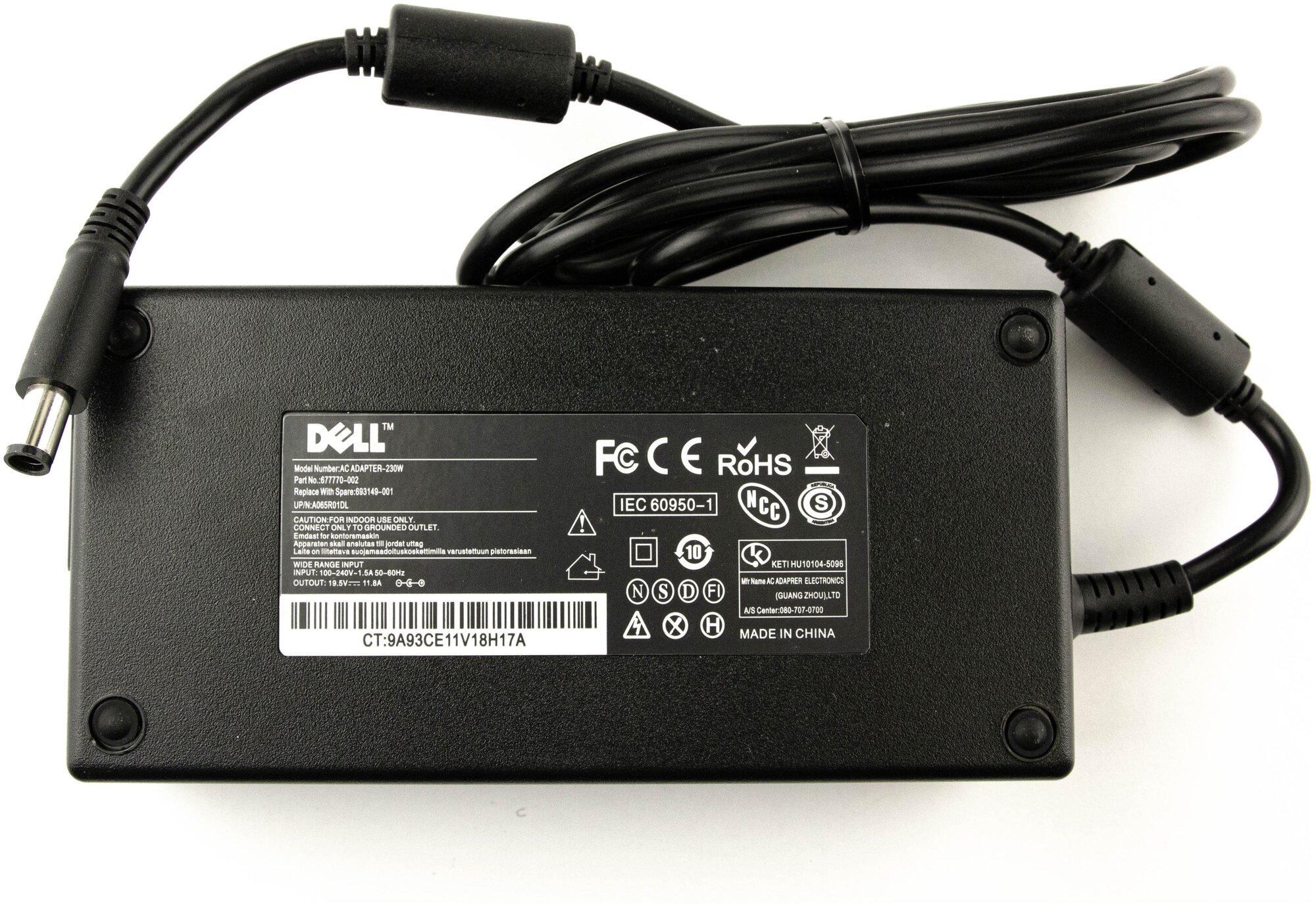 Блок питания для ноутбука Dell 19.5V 11.8A (7.4x5.0) 230W