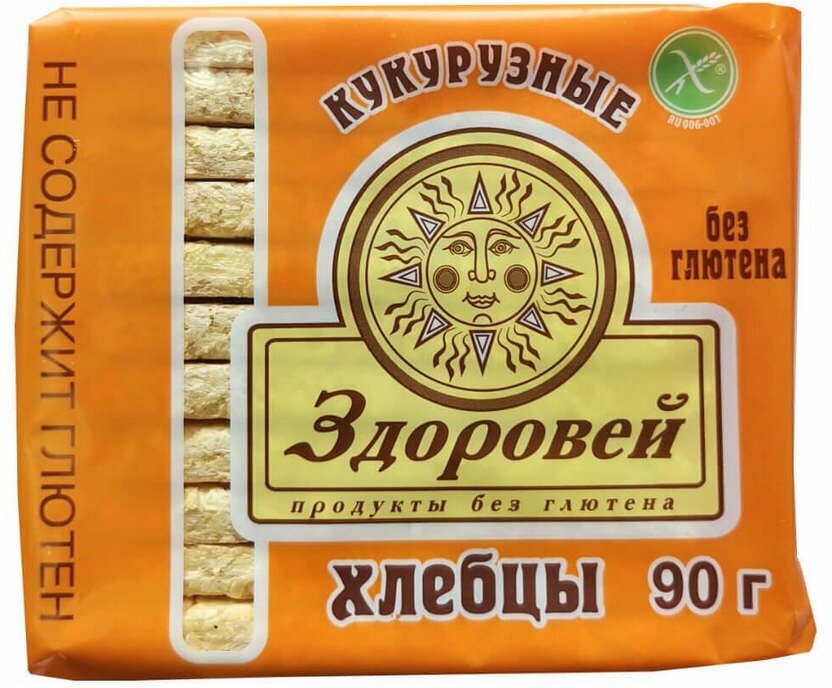 Хлебцы Здоровей, кукурузные б/глютена 90 г - фото №6