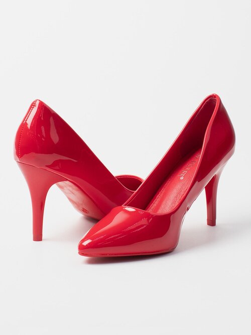 Туфли лодочки  MISS MILLER, полнота 2, анатомическая стелька, размер 34, красный
