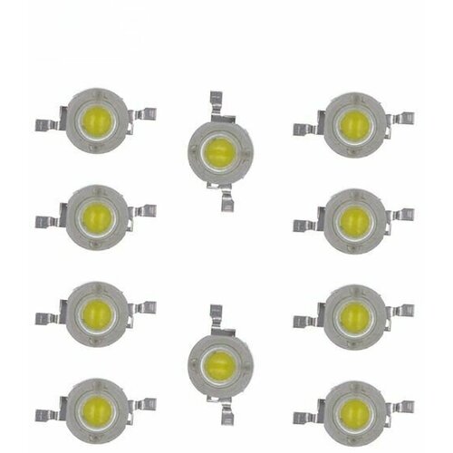 Светодиод теплый, 3.2-3.4V, 100-120Lm, 300mA - 5 шт.