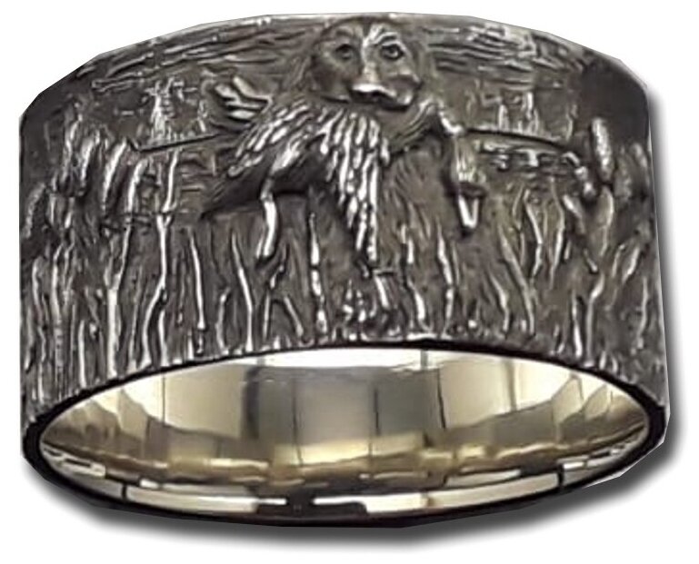 Кольцо Tutushkin jeweler, серебро, 925 проба, чернение