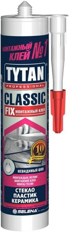 Жидкие гвозди, Монтажный клей Tytan Professional Classic - 1шт.