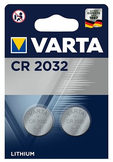 Батарейка VARTA CR2032, 2 шт.