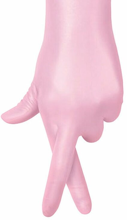 Adele, перчатки для маникюриста нитриловые (розовый перламутр, XS), 50 пар - фотография № 5