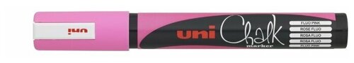 Uni Mitsubishi Pencil Маркер меловой флуоресцентный Chalk (PWE-5M), розовый