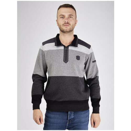 Джемпер с воротником поло color block Claudio Campione RU 52 / EU 50 / L